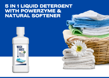 5 In 1 Liquid Detergent With Powerzyme & Natural Softener for gentle wash