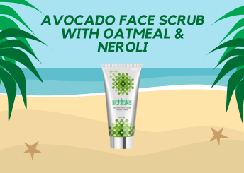 Schloka Avocado Face Scrub With Oatmeal and Neroli for skin